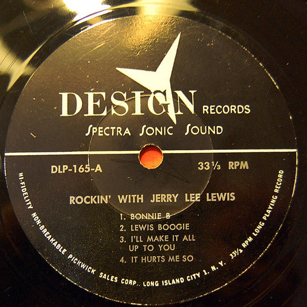 Jerry Lee Lewis Featuring Frank Motley And Curley Bridges : Rockin' With Jerry Lee Lewis (LP, Comp, Mono)