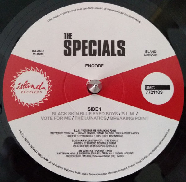 The Specials : Encore (LP, Album)