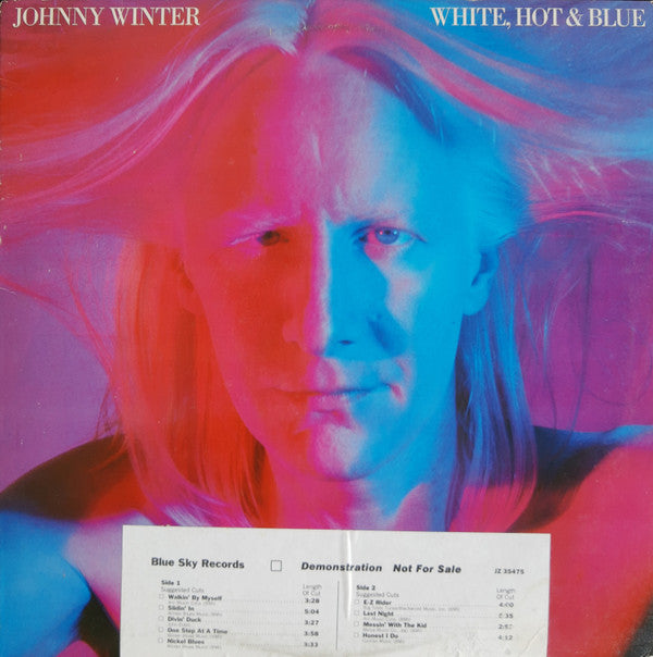Johnny Winter : White, Hot & Blue (LP, Album, Promo)