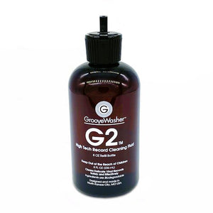 GROOVEWASHER G2 RECORD CLEANING FLUID 8 OZ. REFILL BOTTLE