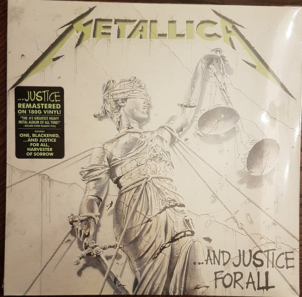METALLICA - ...AND JUSTICE FOR ALL -  2 LP SET - 180 GRAM - REMASTERED - NEW VINYL