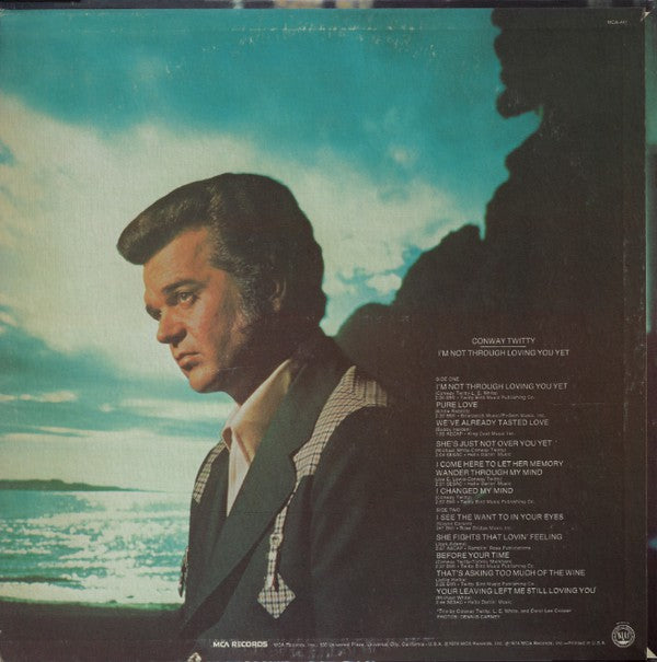 CONWAY TWITTY • I'M NOT THROUGH LOVING YOU YET • CUT-OUT