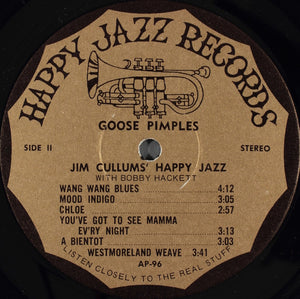 Jim Cullums' Happy Jazz* With Bobby Hackett : Goose Pimples: The Happy Jazz Band Volume 5 (LP, Album)