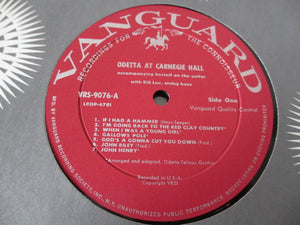 Odetta : Odetta At Carnegie Hall (LP, Album, Mono)