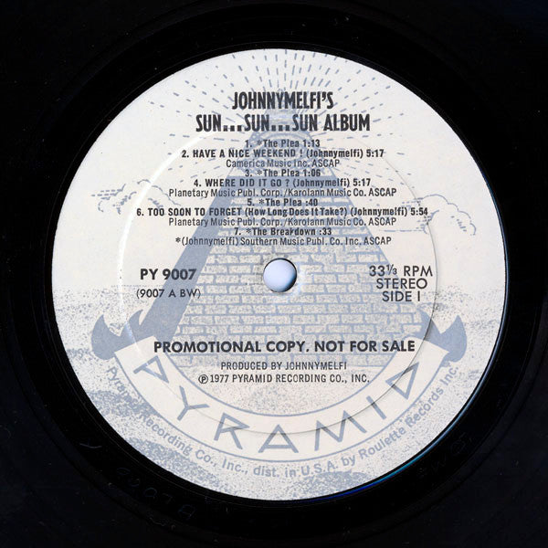 Johnnymelfi* : Sun... Sun... Sun... Album (LP, Album, P/Mixed, Promo)