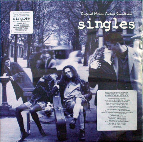 Various : Singles - Original Motion Picture Soundtrack (2xLP, Comp, RE + CD, Comp, Dlx, Car)