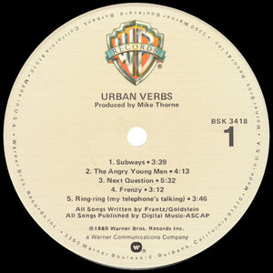 Urban Verbs : Urban Verbs (LP, Album, Win)