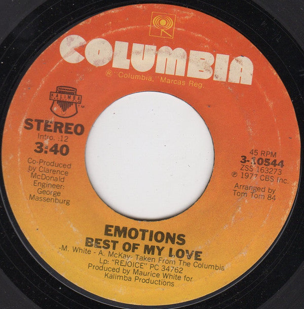 The Emotions : Best Of My Love (7", Single, Styrene, Ter)