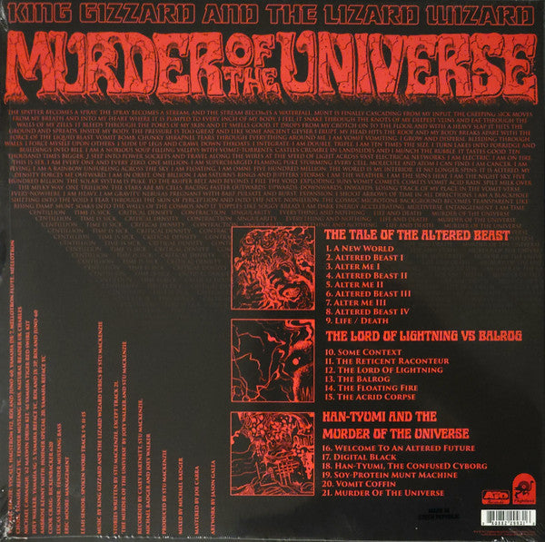 King Gizzard And The Lizard Wizard : Murder Of The Universe (LP, Album, Gre)