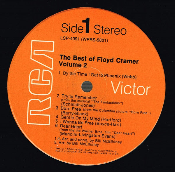 Floyd Cramer : The Best Of Floyd Cramer Volume 2 (LP, Comp)