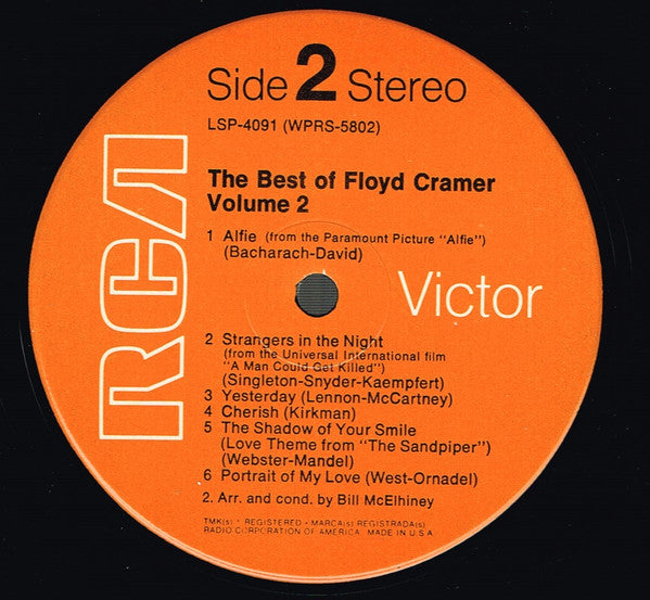Floyd Cramer : The Best Of Floyd Cramer Volume 2 (LP, Comp)