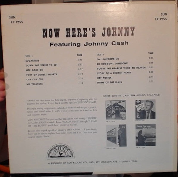 Johnny Cash : Now Here's Johnny Cash (LP, Album)