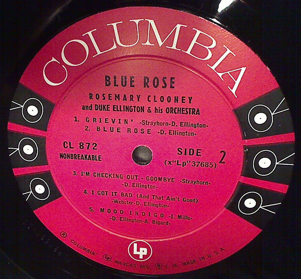 Rosemary Clooney And Duke Ellington And His Orchestra : Blue Rose (LP, Album, Mono)