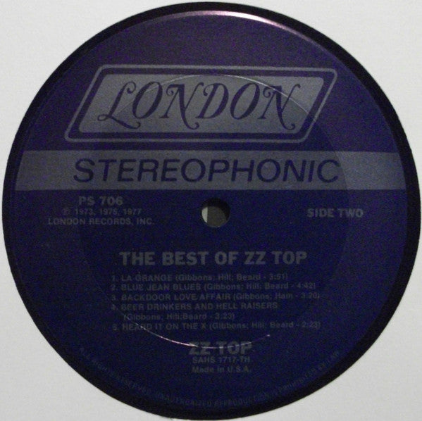 ZZ Top : The Best Of ZZ Top (LP, Comp, Ter)