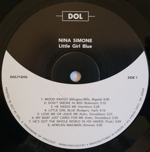 Nina Simone : Little Girl Blue (LP, Album, RE, Gat)