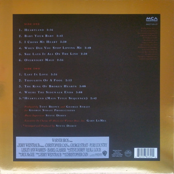 George Strait : Pure Country (Original Motion Picture Soundtrack) (LP, Album, RE, 25t)