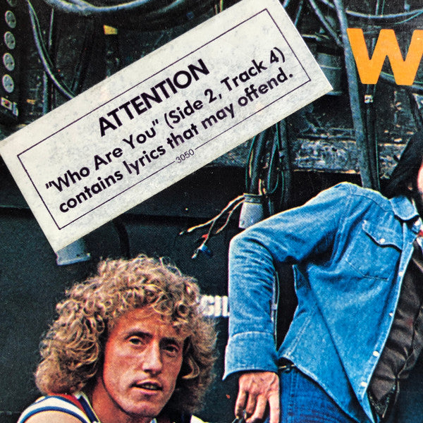 The Who : Who Are You (LP, Album, Pin)