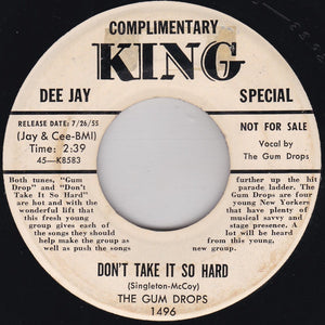 The Gum Drops : Gum Drop / Don't Take It So Hard (7", Single, Promo)