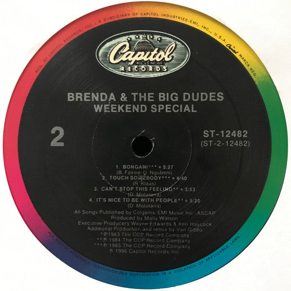 Brenda & The Big Dudes : Weekend Special (LP, Album)