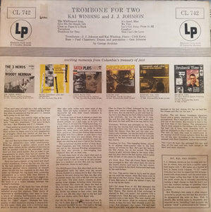 J.J. Johnson And Kai Winding : Trombone For Two (LP, Album)