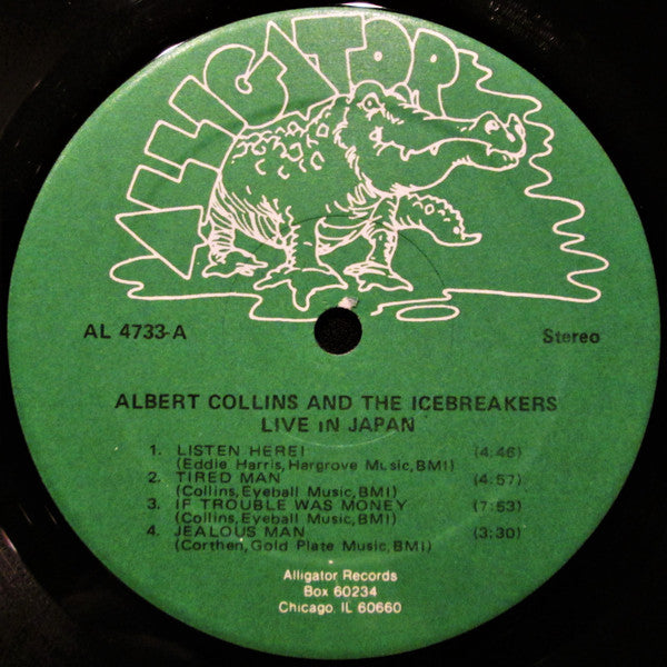 Albert Collins And The Icebreakers : Live In Japan (LP, Album, Hub)