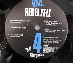 Billy Idol : Rebel Yell (LP, Album, RE, 180)