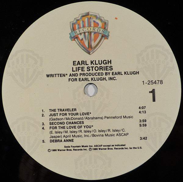 Earl Klugh : Life Stories (LP, Album)