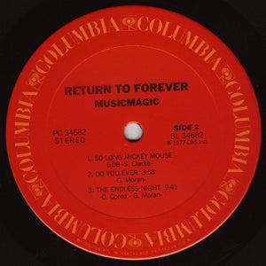 Return To Forever : Musicmagic (LP, Album, Ter)