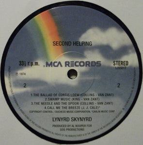 Lynyrd Skynyrd : Second Helping (LP, Album, RE, 180)