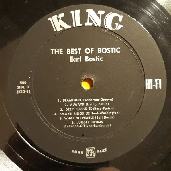 Earl Bostic : The Best Of Bostic (LP, Album, Comp)