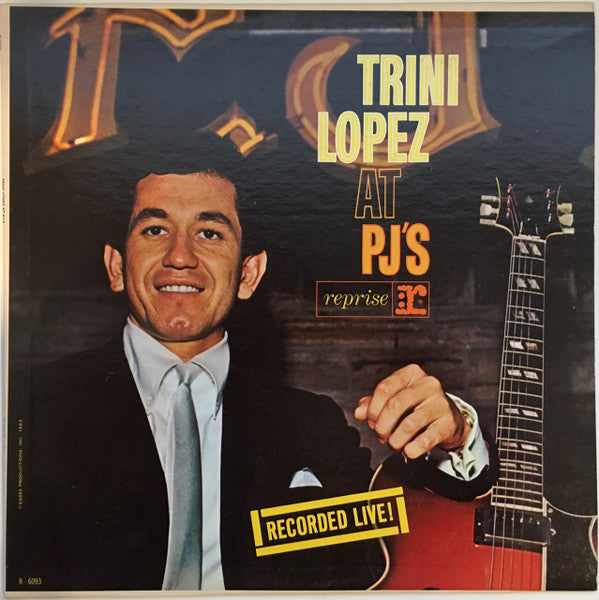 Trini Lopez : Trini Lopez At PJ's (LP, Album, Mono, San)