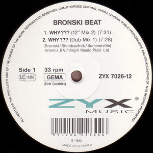 Bronski Beat : Why ??? (12", Single)