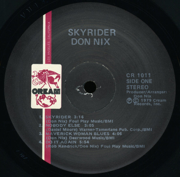 Don Nix : Skyrider (LP, Album, Bla)