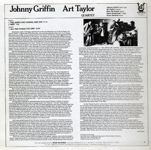 Johnny Griffin / Art Taylor Quartet : The Jamfs Are Coming! (LP, Album, RE)