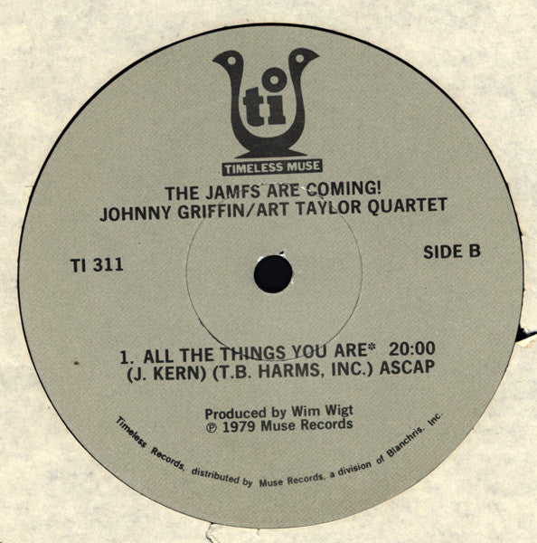 Johnny Griffin / Art Taylor Quartet : The Jamfs Are Coming! (LP, Album, RE)