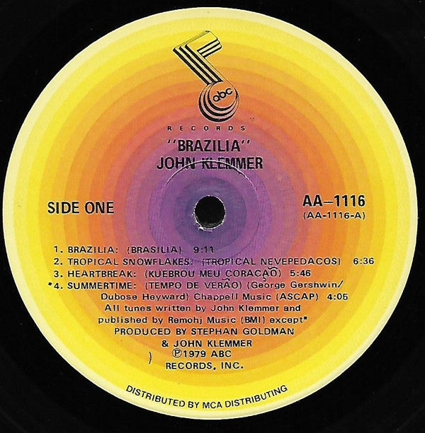 John Klemmer : Brazilia (LP, Album, Pic)