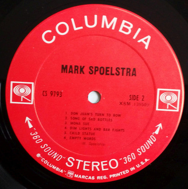 Mark Spoelstra : Mark Spoelstra (LP, Album, Ter)