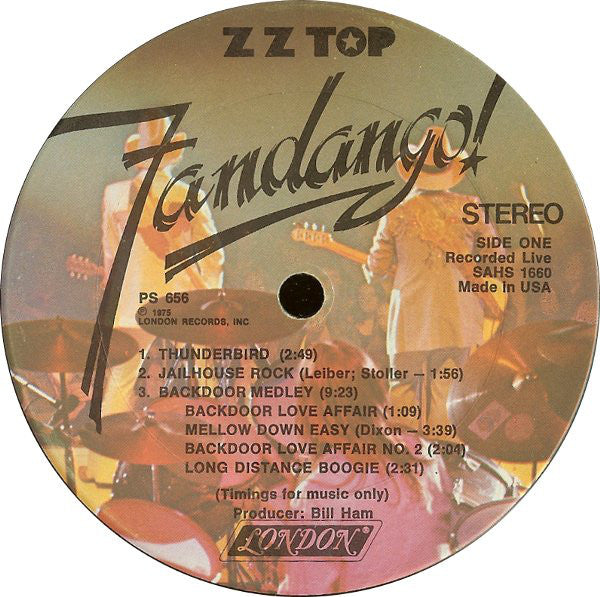 ZZ Top : Fandango! (LP, Album, Ter)