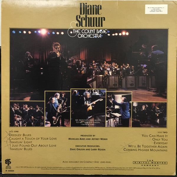 Diane Schuur & The Count Basie Orchestra* : Diane Schuur And The Count Basie Orchestra (LP, Album, Club, BMG)