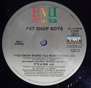 Pet Shop Boys : It's A Sin (12")