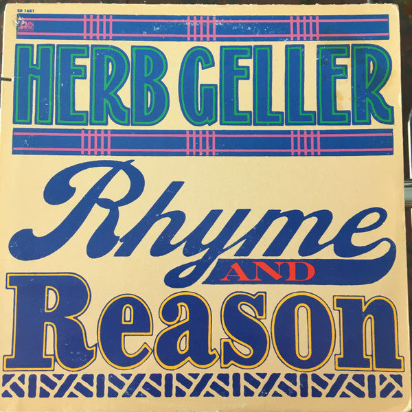 Herb Geller : Rhyme And Reason (LP, Album, Pre)