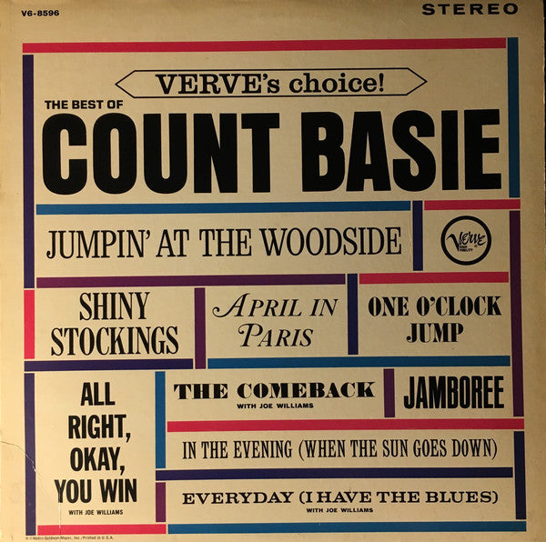 Count Basie : The Best Of Count Basie (LP, Comp, MGM)