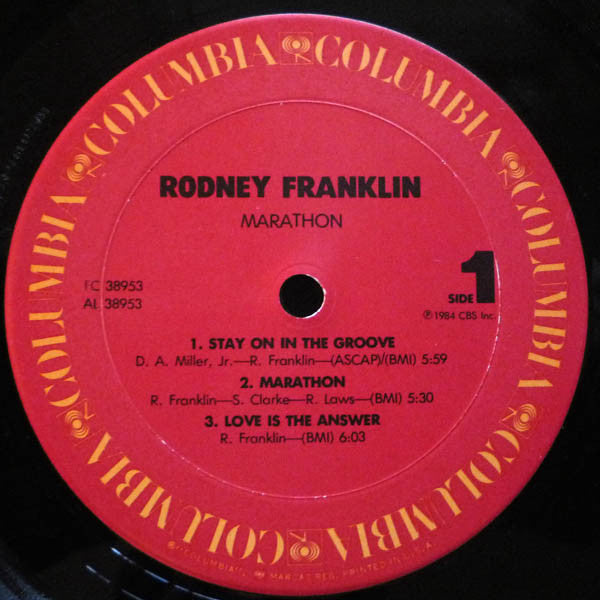 Rodney Franklin : Marathon (LP, Album)