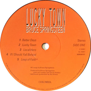 Bruce Springsteen : Lucky Town (LP, Album, RE)