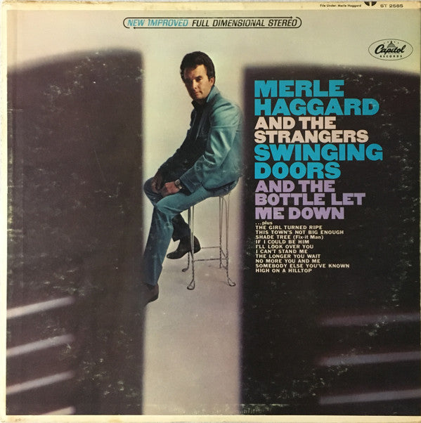 Merle Haggard And The Strangers (5) : Swinging Doors And The Bottle Let Me Down (LP, Album, Mil)