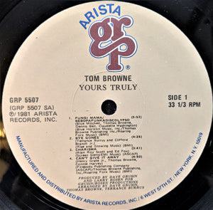Buy Tom Browne : Yours Truly (LP, Album, 2 -) Online for a great