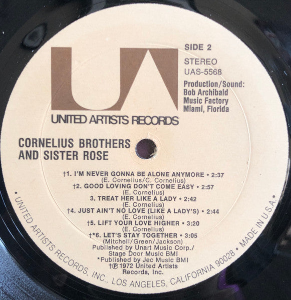 Cornelius Brothers And Sister Rose* : Cornelius Brothers And Sister Rose (LP, Album)