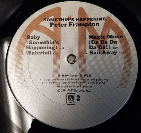 Peter Frampton : Somethin's Happening (LP, Album, Pit)