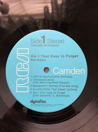 Don Gibson : Am I That Easy To Forget (LP, Comp, RE)