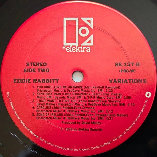 Eddie Rabbitt : Variations (LP, Album, Club, Col)